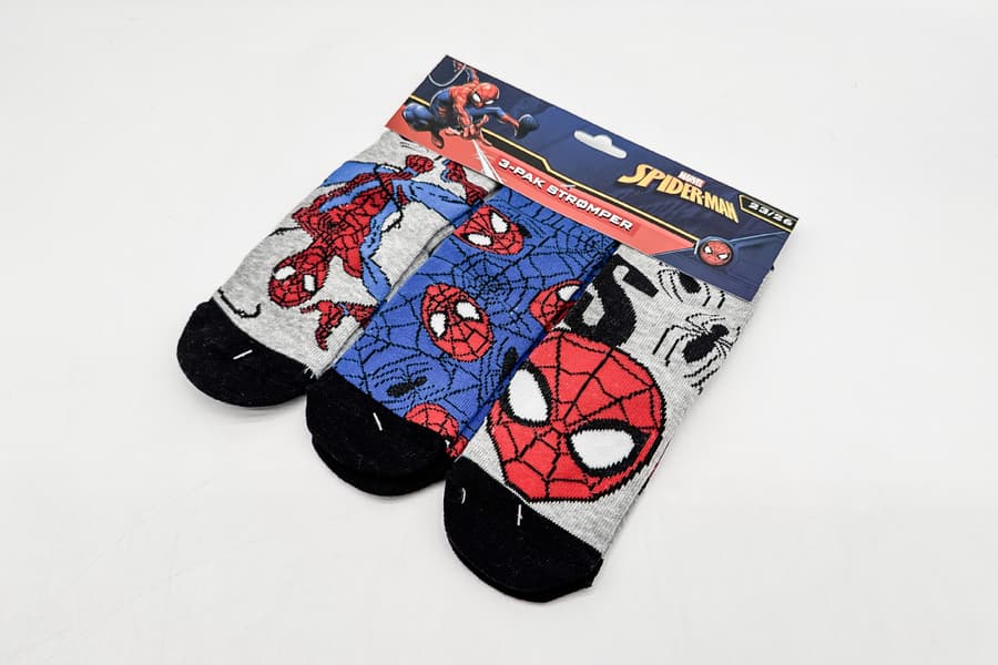 3 Packungen Socken Marvel Spiderman, Gr. 23-26